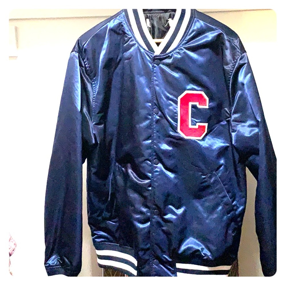 Blue H&M varsity Letterman